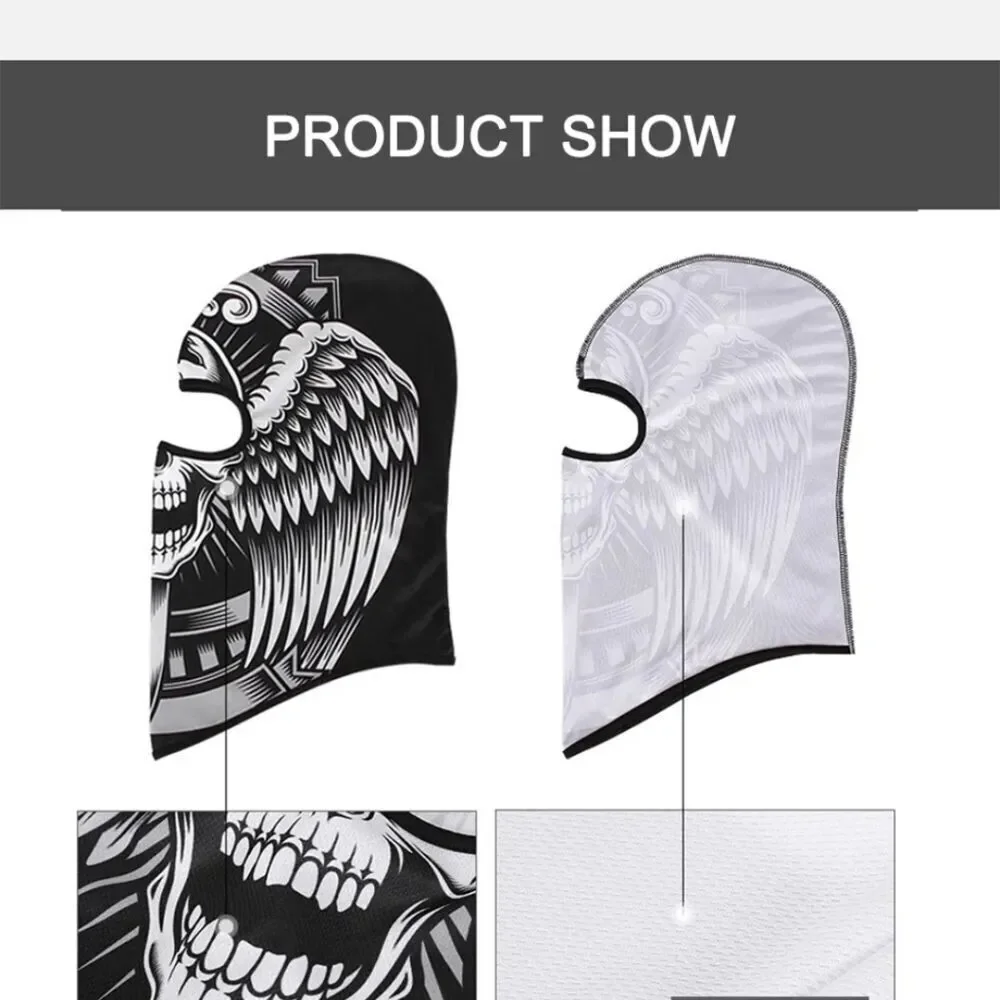Tactical Skull Ghost Printed Full Face Mask Balaclava Halloween Ski Motorcycle